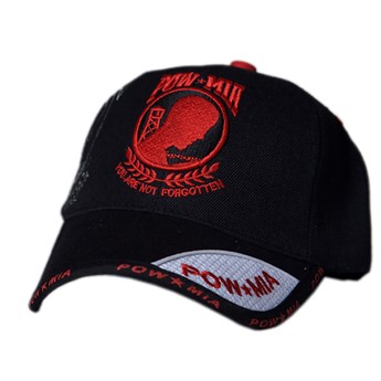 POW MIA Cap POW Shadow Cap  MIA In Red