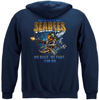 US NAVY USN Sailors Navy SeaBees We Build We Fight Can Do