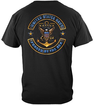 US NAVY USN Sailors Navy Forged By the Sea Motorcycle Rockers